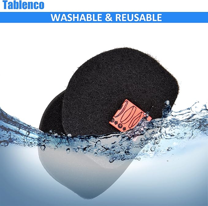for Shark Cordless Handheld Vacuum UltraCyclone Pet Pro Plus Replacement Foam Felt Filters, Compatible with Shark CH901 CH950 CH951 CH951C CH900WM XL Dust Cup Filter, Part #XFTRCH900 4 Pack - AquaVibe