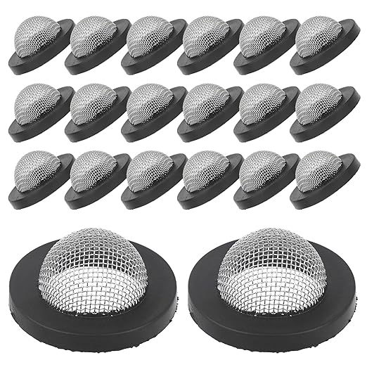 DFD 20 Pcs Hose Filter Washers, Stainless Steel Hose Washer, Garden Hose Screen Filter Fittings for 3/4 Inch Garden Hose Connector & 5/8" Washing Machine
