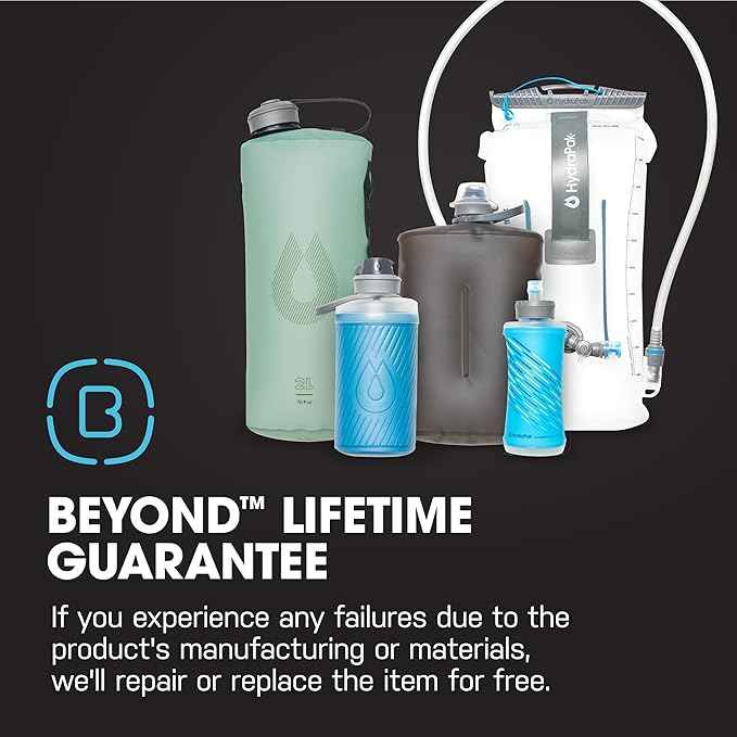 HydraPak Stow Collapsible Water Bottle – 350ml, 500ml, 1L – Ultralight, Leak-Proof, BPA-Free, Filter Compatible Travel & Hiking Flask