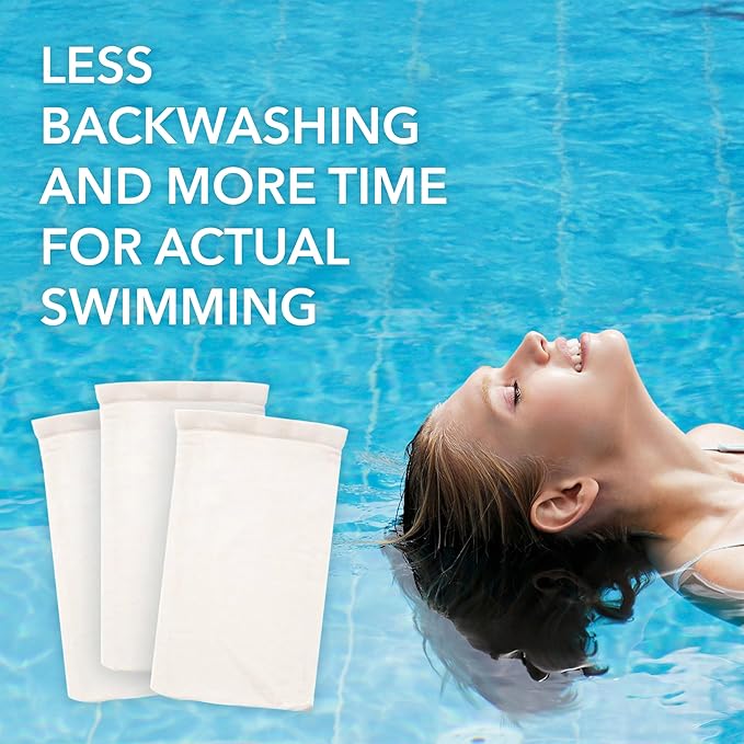 IMPRESA Pool Skimmer Socks - Compatible with Hayward, Pentair & Intex - 20-Pack - Filter Saver Socks - Fits Inground & Above Ground Pool Skimmers