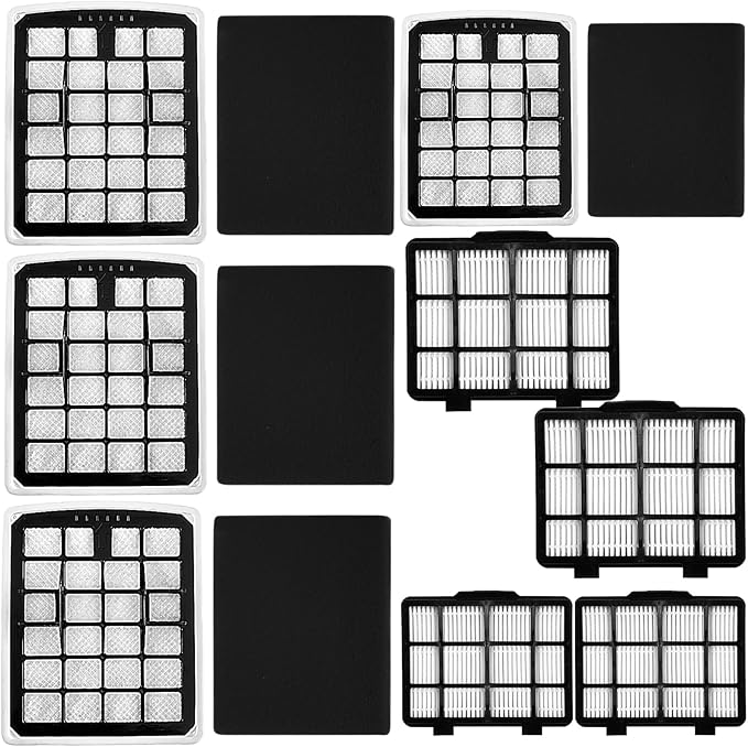 8 Pack Replacement Filters Compatible with Eureka NEN180 NEN186BL Bagless Vacuum Cleaner, Includes 4 Dust Cup Cartridges and 4 High Efficiency Filters - AquaVibe