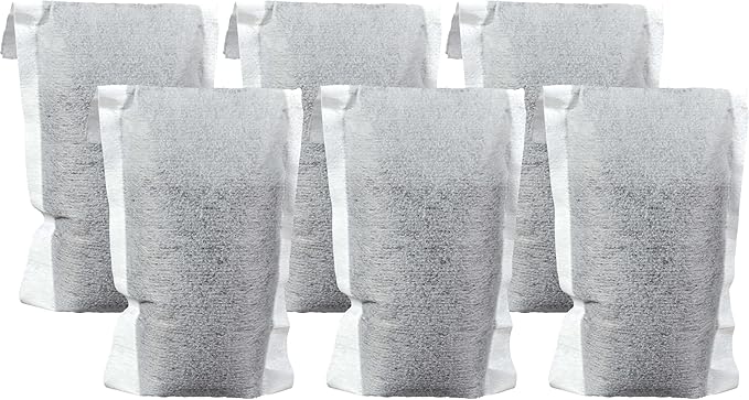 Brita Refillable Water Filter Refill Packs for Pitchers and Dispensers, BPA-Free, 80% Less Plastic*, Each Lasts Two Months, For Use with Refillable Shell (Sold Separately), 6 Filters