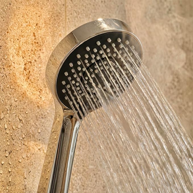 Filtered Shower Head with Handheld - High Pressure Hand Held Shower Head | Hard Water Softener, 3 Spray Modes, Adjustable Angle, Removable Filter & Included Hose