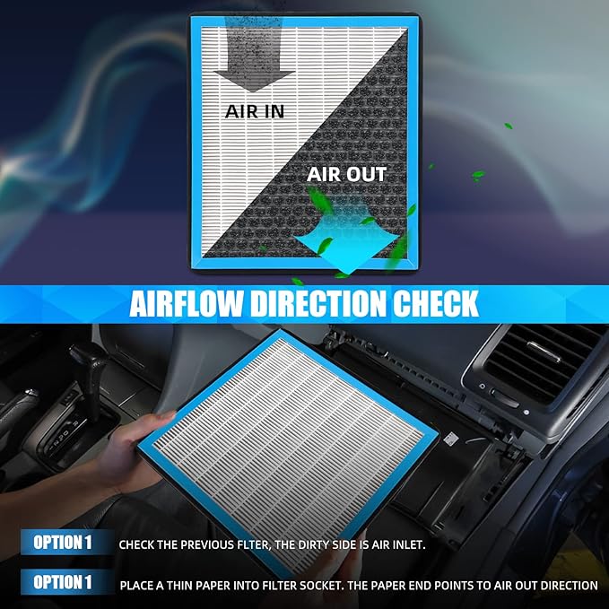 FL3Z19N619A Cabin Air Filter HEPA Air Conditioner with Activated Carbon Replacement Cabin Air Filter Accessories Compatible with Ford F-150 F-250 F-350 F-450 Expedition SUPER DUTY 2015-2025 - AquaVibe