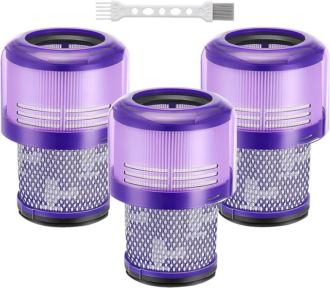 for Dyson V11 Torque Drive Cordless Vacuum Cleaner Replacement Filters Parts, Compatible with Dyson V11 SV14 Animal and V15 Detect Cordless Vacuum Models Filter, Part No.970013-02, 3 Pack - AquaVibe