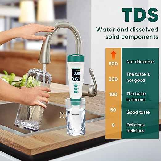 Pool Salt Tester,pH Meter with Audio, TDS/PPM Tester for Swimming Pool, Hot Tub Spas,Aquariums & Hydroponics,Battery Power