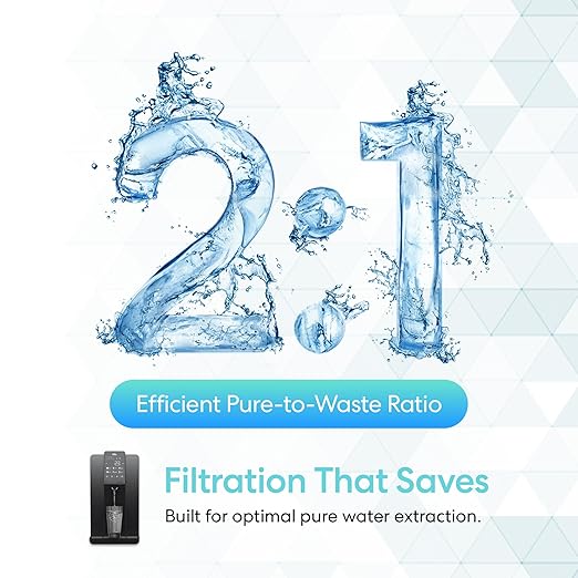 Brio Q20 Touchscreen Countertop Water Dispenser with 3 Stage RO Filtration System | Instant Hot, Cold & Room Temperature with 6 Presets | LED Display, UV Self-Cleaning | Refillable 6L Tank