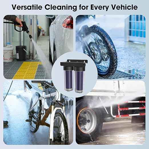 Spotless Water System for Car Wash,Portable Deionized Water Car Wash System - Spotless Shine Without Wiping, Professional Grade Resin Filter for RV, Motorcycle, Boat & Glass