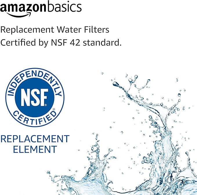 Amazon Basics Replacement Frigidaire WF1CB Refrigerator Water Filter, 3-Pack