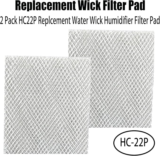 HC-22P HC22E1003/U Whole House Humidifier Filter Pad Replcement for Honeywell HE100, HE150 HE220 HE225 HE240 Humidifiers, Part # HC22P HC22P1001 HC22A1007 HE100A1000 (2 Pack) - AquaVibe