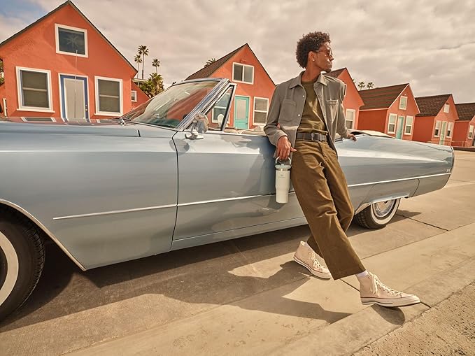 STANLEY IceFlow 2.0 Flip Straw Tumbler with Handle 30 oz | Twist On Lid and Flip Up Straw | Leak Resistant Water Bottle | Insulated Stainless Steel | BPA-Free | Coastal Teal