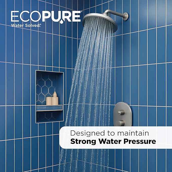 EcoPure EPW2P Pleated Universal Whole Home Water Filter 2-Pack – Fits Standard Capacity Systems – NSF Certified – 30 Micron – Reduces Sediment, Sand, Dirt & Rust – 3-Month Life per Filter