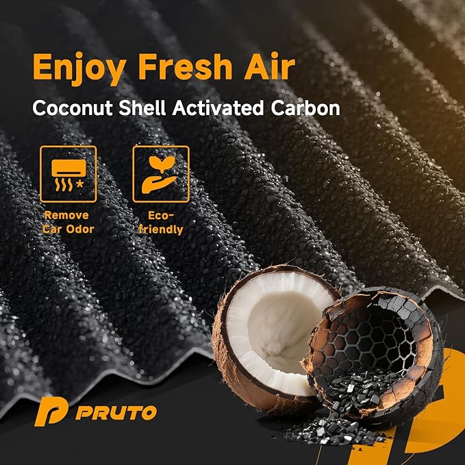 Cabin Air Filter Compatible with 2016-2025 Toyota Lexus CHR CX9 Camry Corolla Corolla Cross Crosstrek ES350 Highlander Prius RAV4 RX350 Sienna, w/Activated Carbon replaces CF12157 871390E040