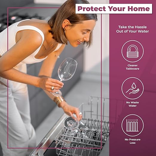 Rotek Water Systems Whole House Water Filtration System | 2-Stage Water Filter System | PHO & ACB | Clean Drinking Water | Polyphosphate Anti-Scale & Carbon Filter | 20 Inch