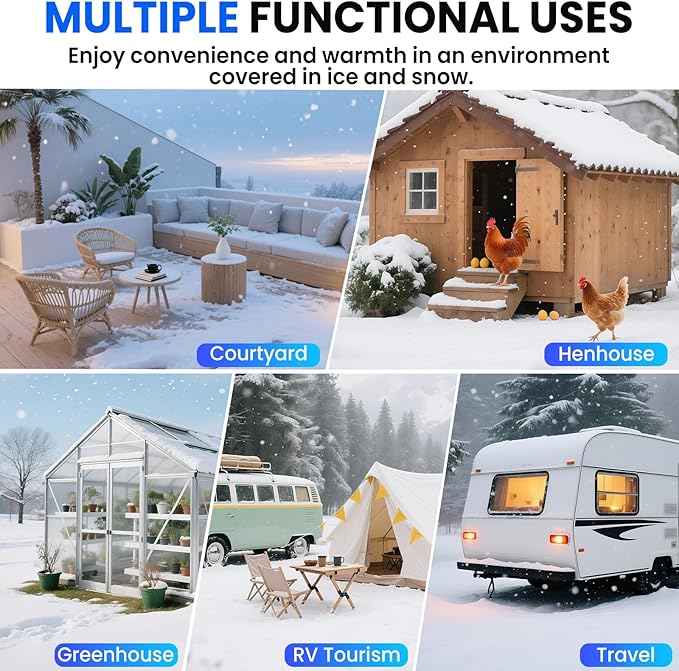 90FT Heated Water Hose, Freeze Protection to -45°F, Smart Thermostat Control, Lead/BPA-Free Drinking Water Safe Hose for RV, Camping & Home Use