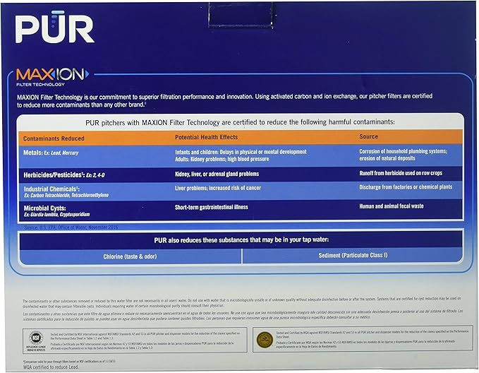 PUR MAXION Replacement Pitcher Filter - 4 PACK