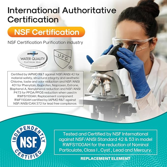 ICEPURE DA29-00003G Remove PFOA&PFOS, NSF/ANSI 401&473&53 Replacement for Samsung DA29-00003A, Aqua-Pure Plus DA29-00003B, HAFCU1, RSG257AARS RF267AERS, HDX-FMS-1 Refrigerator Water Filter, 4PACK