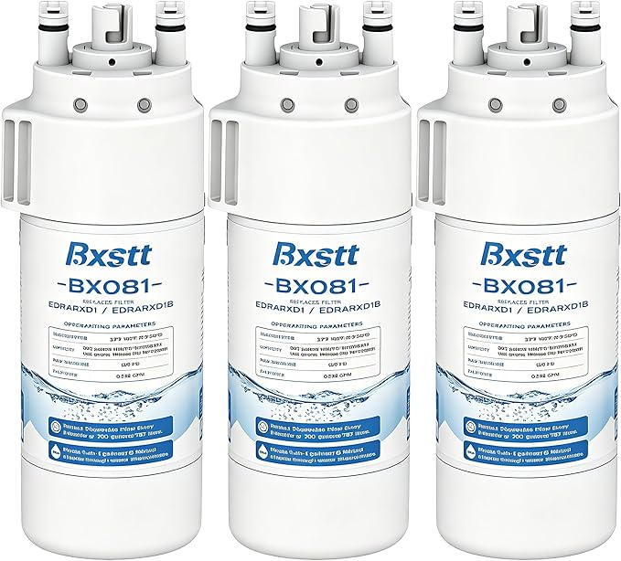 EDRARXD1 Water Filter Replacement, Compatible with Whirlpool EDRARXD1, Everydrop Filter A, EDRARXD1B,Packs Of 3