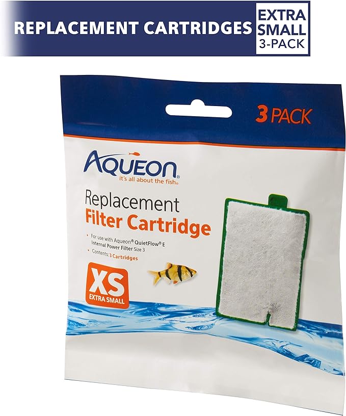 Aqueon Aquarium Fish Tank Replacement Filter Cartridges Extra Small - 3 pack - AquaVibe