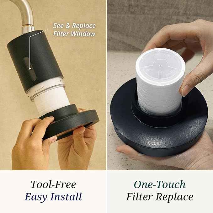 SecondShower Replacement Filter for Second Shower Head | Clinically Proven for Skin Health, NSF Certified Filtration, Patented Technology for High Pressure, Beauty Wellness for Skin & Hair Care