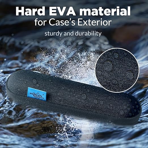 Membrane Solutions Personal Water Filter Straw with an Official Carry Case, Emergency Water Filter and Case Survival, Lightweight Water Purifier with Zip Lock Bag for Camping Hiking Gear(Blue)