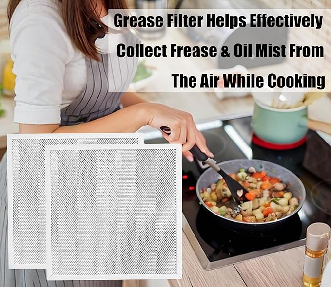 99010467 S99010467 Range Hood Filter 11-1/2 x 11-1/2 Compatible with Broan Range Hood Filter BXT1 Nutone AR1 Series 99010467 Aluminum Mesh Grease Filters for Easy Kitchen Maintenance（2 pack）