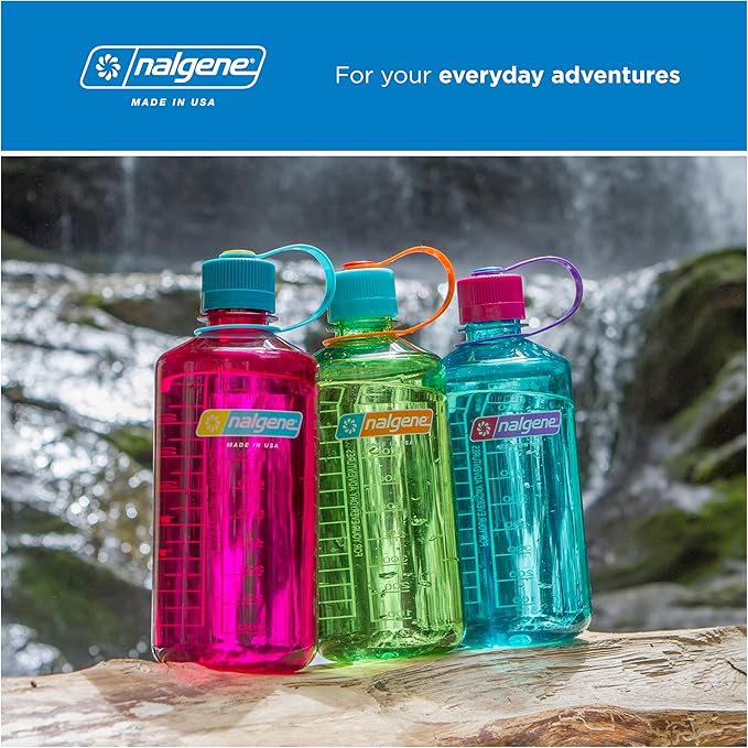 Nalgene 32 oz Narrow Mouth Water Bottle | BPA-Free, Durable & Leak Proof, Lightweight Bottle for Gym, Office & Travel, Trout