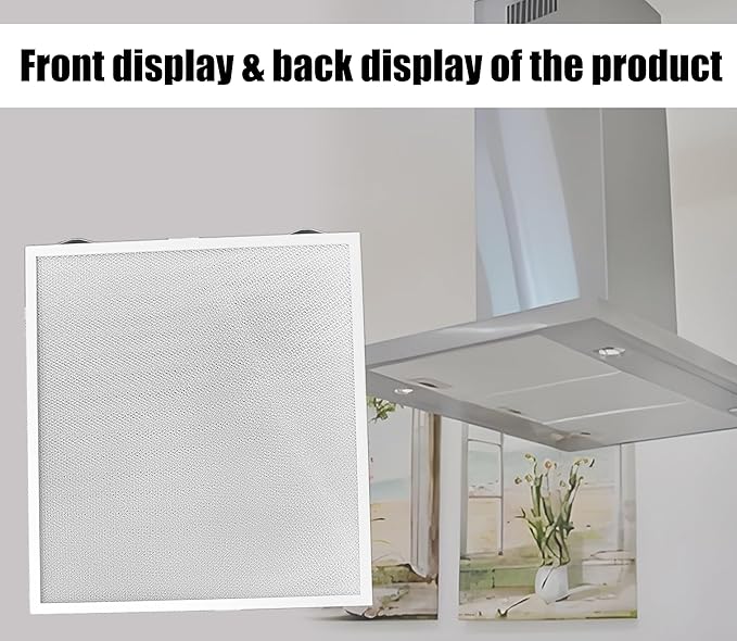S99010430-003 99010430-003 Grease Range Hood Filters Replacement compatible with Broan Nutone HPFA136 High Efficiency Kitchen Filter Set for Home Cooking Essential (1-Pack) - AquaVibe