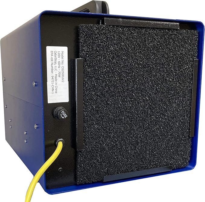 OdorStop OS2500UV2 Professional Grade Ozone Generator/UV Air Purifier for Areas of 2500 Square Feet+, For Deodorizing and Purifying Medium Occupied Spaces Such as Garages and Basements