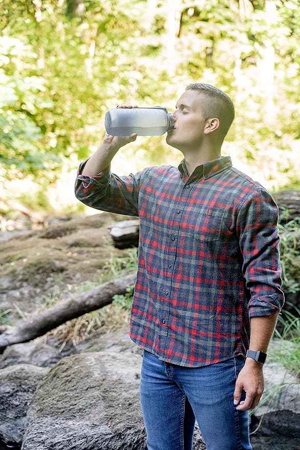 Pacific Bay Portable Automatic Pump/Water Filtration System - for Camping or Wilderness Survival - Emergency Drinking Water Survival - Indoor/Outdoor Water Filter - Must Have Hiking Supplies