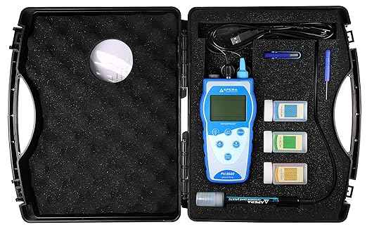 APERA INSTRUMENTS Premium Series PH8500 Portable Handheld pH Meter Kit (AI5520)