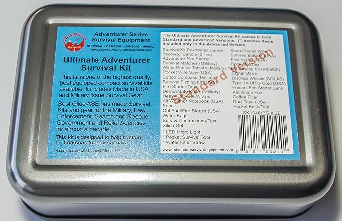 Best Glide ASE Ultimate Adventurer Survival Kit Basic Version