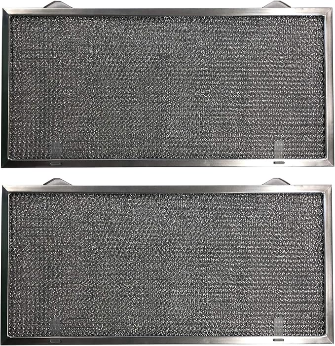 Filter Everything 2-Pack Aluminum Range Hood Filter – Replacement Grease Filter – 11-7/8 x 18-1/4 x 3/8 – 2PTLS 2TSLS – OEM Standard Fit
