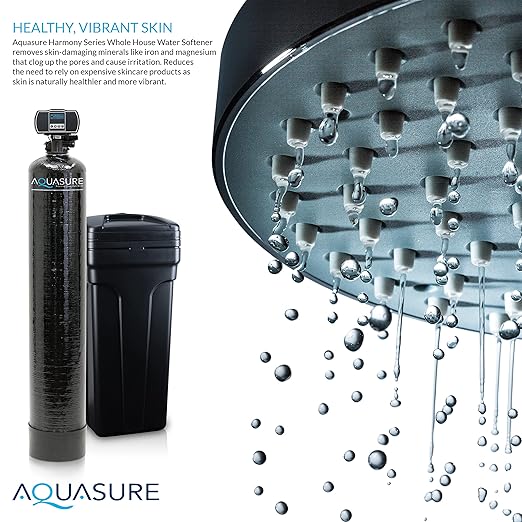 Aquasure 64,000 Grains Whole House Water Filtration Bundle with Digital Metered Control Softener, Pre-Filters, 75 GPD RO Reverse Osmosis System, Eliminates 99% of Contaminants (4-6 bathrooms)