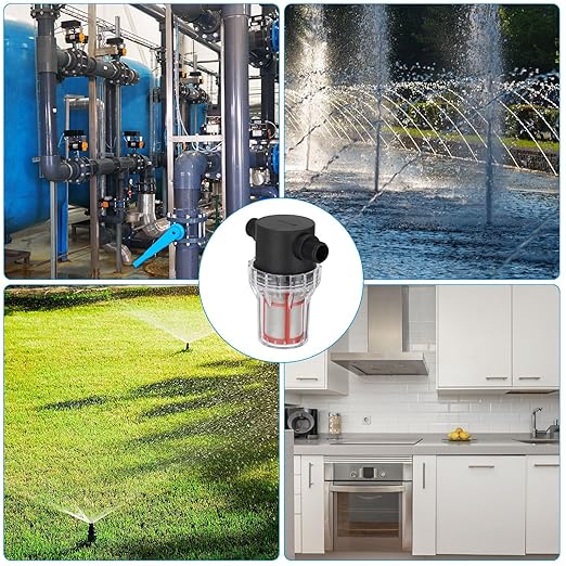 PATIKIL 1/2 Inch Male in-Line Strainer with 200 Mesh Stainless Steel Filter Screen Water Pump Filter for Garden Irrigation Pressure Washer Inlet