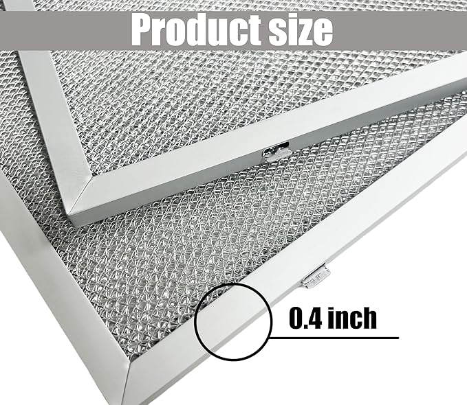 WB02X27203 Range Hood Grease Filter Compatible with GE Range Hood Models JVX5360DJ1BB JVX5360DJ1WW JVX5360SJ1SS JVX5365SJ1SS JVX5365SJ2SS（2 PCS） - AquaVibe