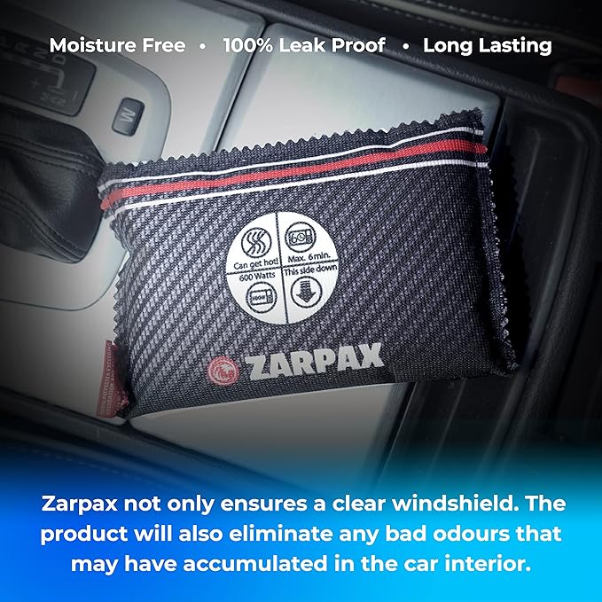 Reusable Car Dehumidifier - Rechargeable Dehumidifier for Car, Trucks, and RVs - Prevent Damp & Moisture on Windscreens with this Portable Moisture Absorber for Car - Anti Fog Car Windshield