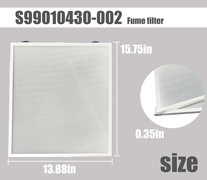 Range Hood Filters S99010430-002 Compatible with Broan Nu-tone Ken-more Range Hoods 99010430-002 and 4512880 BCSEK130WW BCSD130SS Kenmore 23351264710 23351269710 (2 Packs) - AquaVibe