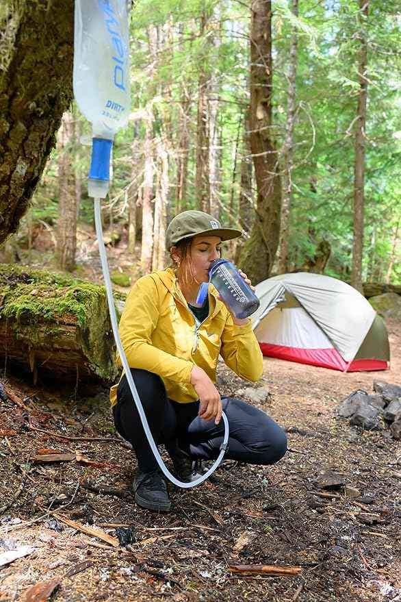 Platypus QuickDraw Ultralight 3 Liter Backpacking Gravity Water Filter System