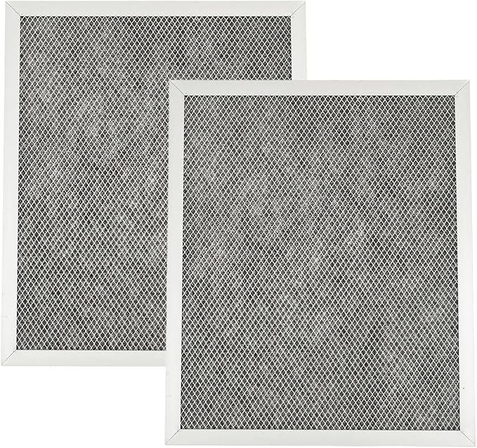 97007696 97005687 Range Hood Filter Replacement Charcoal Carbon Filter Mesh Hood Grease Filter Fit for Broan Nutone 41F(2 Pack)