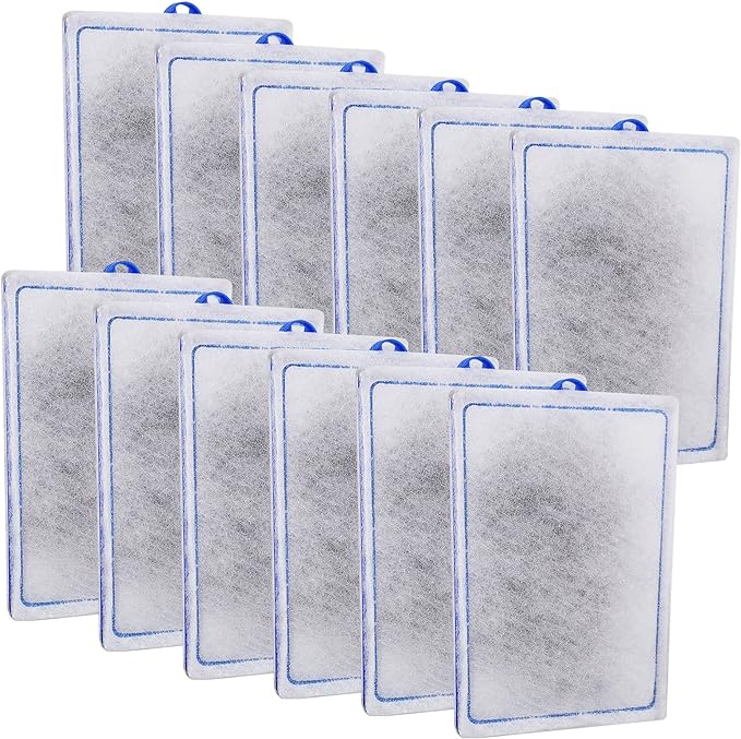 12-Pack Large Aquarium Filter Cartridges Compatible with Whisper Bio-Bag Power Filters - Assembled - AquaVibe
