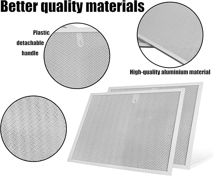 99010467 S99010467 Range Hood Filter 11-1/2 x 11-1/2 Compatible with Broan Range Hood Filter BXT1 Nutone AR1 Series 99010467 Aluminum Mesh Grease Filters for Easy Kitchen Maintenance（2 pack）