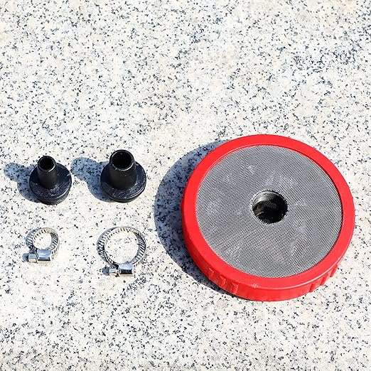 Household Hose Filter, Water Pump Sedimentation Filter,40 Mesh 304 Stainless Steel,Including 2 Connecting Ports(ID1/2'',ID3/4'') and 2 Clamps,Used for Sprayer Pump, Pressure Washer