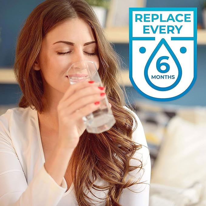 SpiroPure SP-WP300 NSF-Certified Refrigerator Water Filter Compatible Replacement for Filter 3 4396841 EDR3RXD1 Fridge Cartridge 4396710 9030 9083 46-9030 46-9083 (3 Pk)