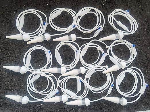 Plant Watering Seepage Devices, Insert into Soil, Self Watering Stakes for Indoor & Outdoor Plant, Automatic Irrigation (12 PCs)