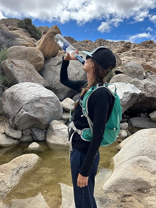 LifeStraw Peak Series – Solo Personal Water Filter for Hiking, Camping, Travel, Survival and Emergency preparedness. Removes Bacteria, parasites and microplastics.