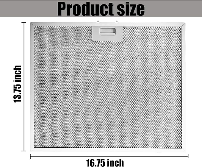 WB02X27203 Range Hood Grease Filter Compatible OEM Replacement compatible with GE Range Hoods Installation Essential Kitchen Accessory(1 PCS) - AquaVibe