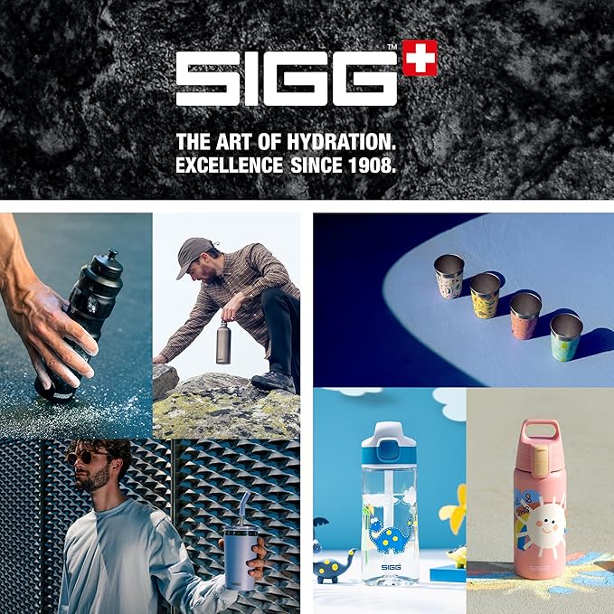 SIGG - Shield Therm- Stainless Steel Insulated Water Bottle - Carbonated Drinks, Leakproof, BPA Free, Recycled, 25, 34Oz
