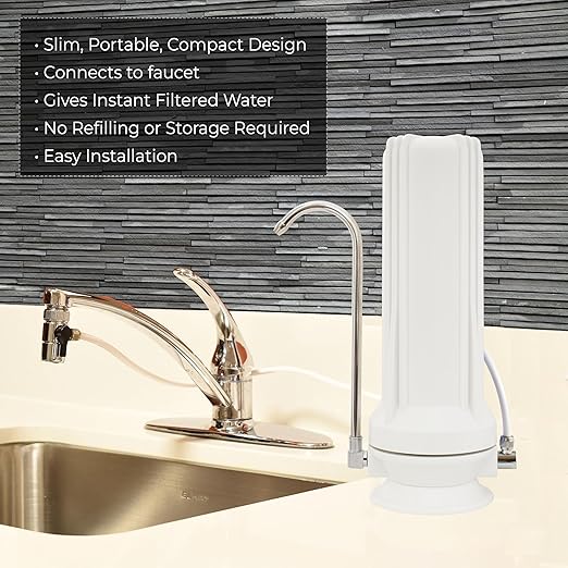 Anchor AF-3500 5-Stage Alkaline Counter Top Water Filter System (White)