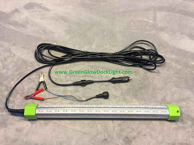 LED 100 Watt, 10,368 Lumen, Green Underwater Fishing Light, Accs. Included. Saltwater or Fresh